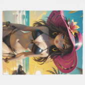 Vicki Dollz Fleece Deken (Voorkant (Horizontaal))