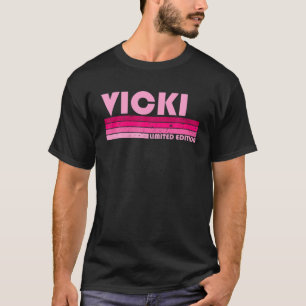 VICKI Name Personalized Retro  80S 90S Birt T-shirt