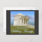 Vicksburg, het Briefkaart van lidstaten (Voorkant / Achterkant)