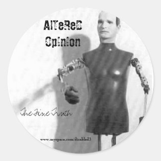 Vicodin, De Fijne Waarheid, AlTeReD OpInIon, www.m Ronde Sticker