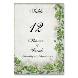 Vicoriaanse weide trouwkaart kaart