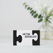 Victim Advocate Puzzle Piece Visitekaartje (Staand voorkant)