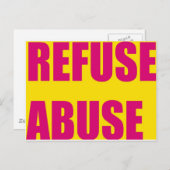 Victimes de mauvais traitements cartes postales (Devant / Derrière)