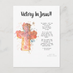 Victoire en Jésus Carte postale