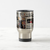 Victoires d'Obama ! Tasse historique de journal (Centre)