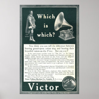  Victor AD vanaf 1908 Poster