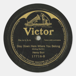 Victor  Antiek Record Sticker