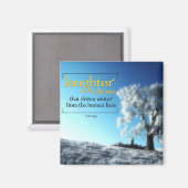 Victor Hugo Citation Inspirationnelle Magnet "rire (Recto/Verso)