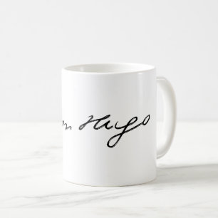 Victor Hugo handtekening autograaf schrijver cultu Koffiemok