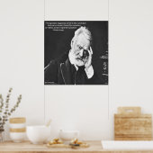 Victor Hugo & Happiness Quote Rick London Poster (Keuken)