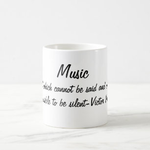 Victor Hugo Muziekcitaat Koffiemok