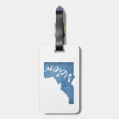 Victor Idaho Wood Grain Bagagelabel (Achterkant verticaal)
