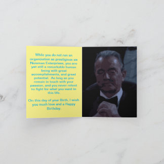 Victor Newman Birthday Card Kaart