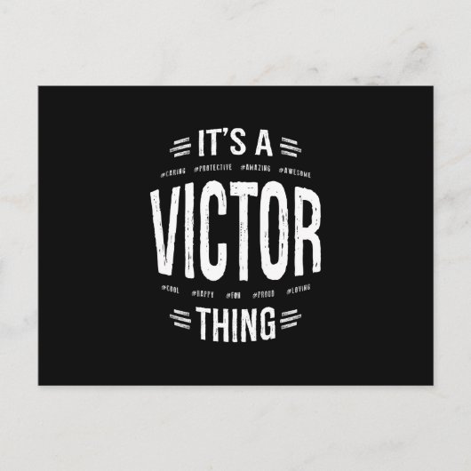 Victor Persoonlijke naam Birthday Gift Briefkaart (Voorkant)