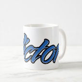 Victor Prénom Blue Tasse Café (Devant droit)