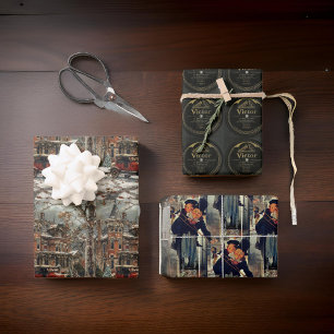 Victor Records, Christmas Carol, Christmas Mansion Inpakpapier Vel