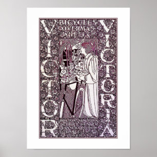 Victor, Victoria Bicycle Posterr van Will Bradley Poster