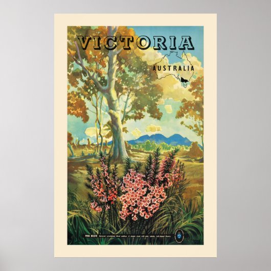 Victoria Australia Poster vintage 1944 (Devant)