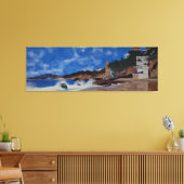 Victoria Beach Laguna pirates tower Canvas Afdruk (Insitu (Woonkamer))