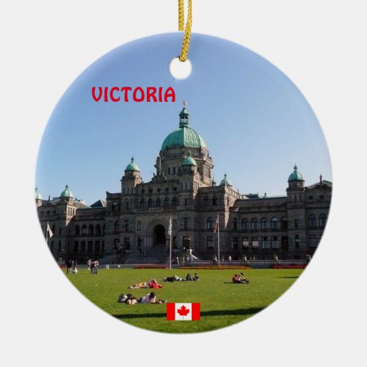 Victoria British Columbia Schilderachtig Ornament (Voorkant)