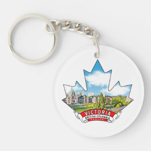 Victoria, Brits-Columbia, Canada Maple Sleutelhanger