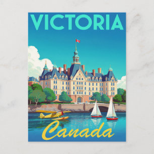 Victoria Canada Haven Vintage Kunst Briefkaart