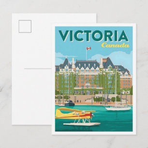 Victoria Canada Kunst Vintage Reizen Briefkaart