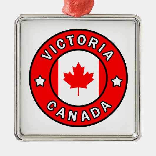 Victoria Canada Metalen Ornament (Voorkant)