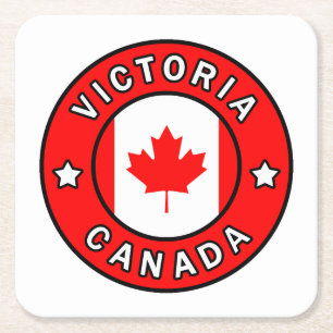 Victoria Canada Vierkante Kartonnen Onderzetter