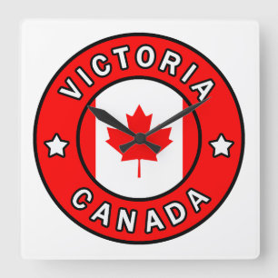Victoria Canada Vierkante Klok