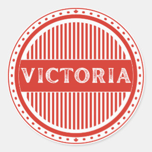 Victoria City Pride Embleem – Canadese identiteit Ronde Sticker