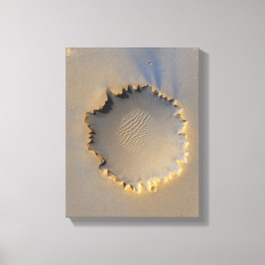 Victoria Crater op Mars Canvas Afdruk (Voorkant)