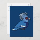 Victoria Crowned Pigeon Briefkaart (Voorkant / Achterkant)