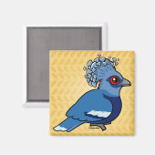 Victoria Crowned Pigeon Magneet (Voorkant / Achterkant)
