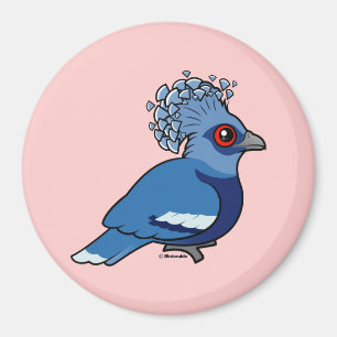 Victoria Crowned Pigeon Magneet