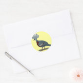Victoria Crowned Pigeon Ronde Sticker (Envelop)