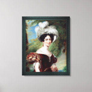 Victoria, Duchess van Kent, van George Hayter Canvas Afdruk