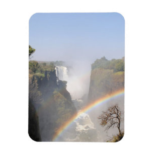 Victoria Falls Regenboog Waterval Foto Magneet