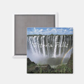 Victoria Falls Travel Souvenir Photo Frigo Magnet (Recto/Verso)