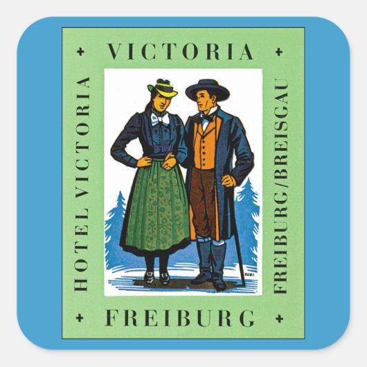 Victoria ~ Freiburg Vierkante Sticker (Voorkant)