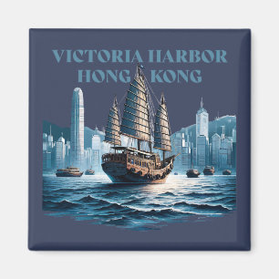 Victoria Harbour Hong Kong China Magneet