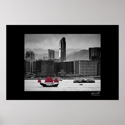 Victoria Harbour, Hong Kong. Poster (Voorkant)