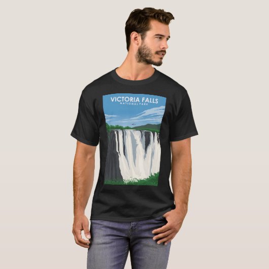Victoria Herfsten Nationaal Park Zambia Afrika Rei T-shirt (Voorkant volledig)