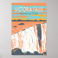 Victoria Herfsten National Park Travel Art Vintage