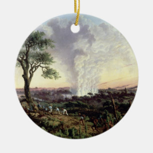 Victoria-Herfsten op zonsopgang, met 'De rook' of  Keramisch Ornament