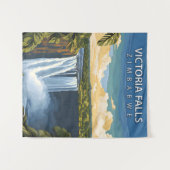 Victoria Herfsten - Retro Travel Poster van Zimbab Wandkleed (Voorkant (horizontaal))