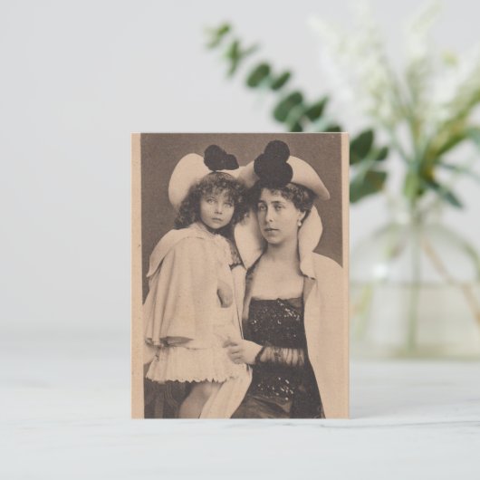 Victoria Melitta en prinses Elisabeth van Hessen Briefkaart (Staand voorkant)