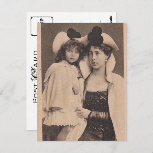 Victoria Melitta en prinses Elisabeth van Hessen Briefkaart (Voorkant / Achterkant)