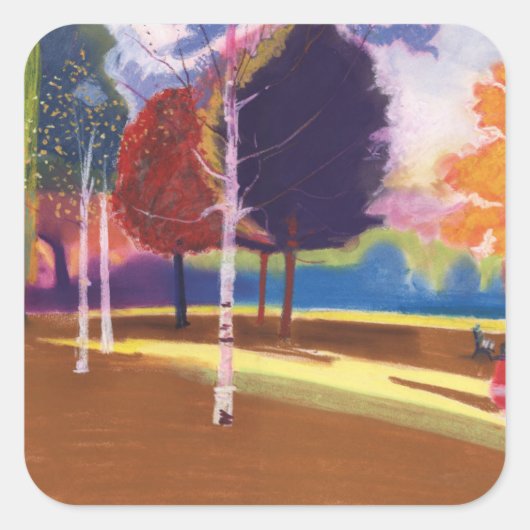 Victoria Park Bath Vierkante Sticker (Voorkant)