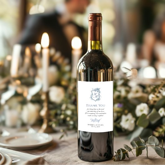 VICTORIA Regency Bleu Étiquette de vin de jardin f